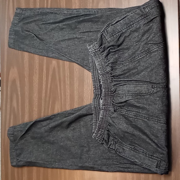 Roaman's Denim - Roaman's Vintage Black Baggy Jeans w Elastic Waist Band 14W Petite